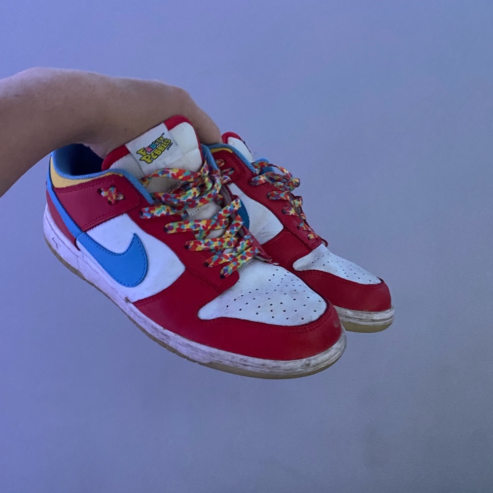 Fruity pebble Lebron James Nike dunks